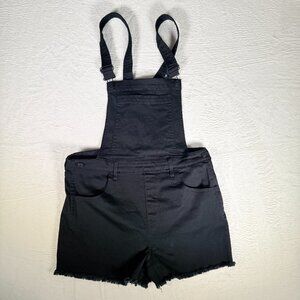 CP‎ Jeans XL Black Romper Denim Overalls Shorts Women Beach Casual 1 Piece